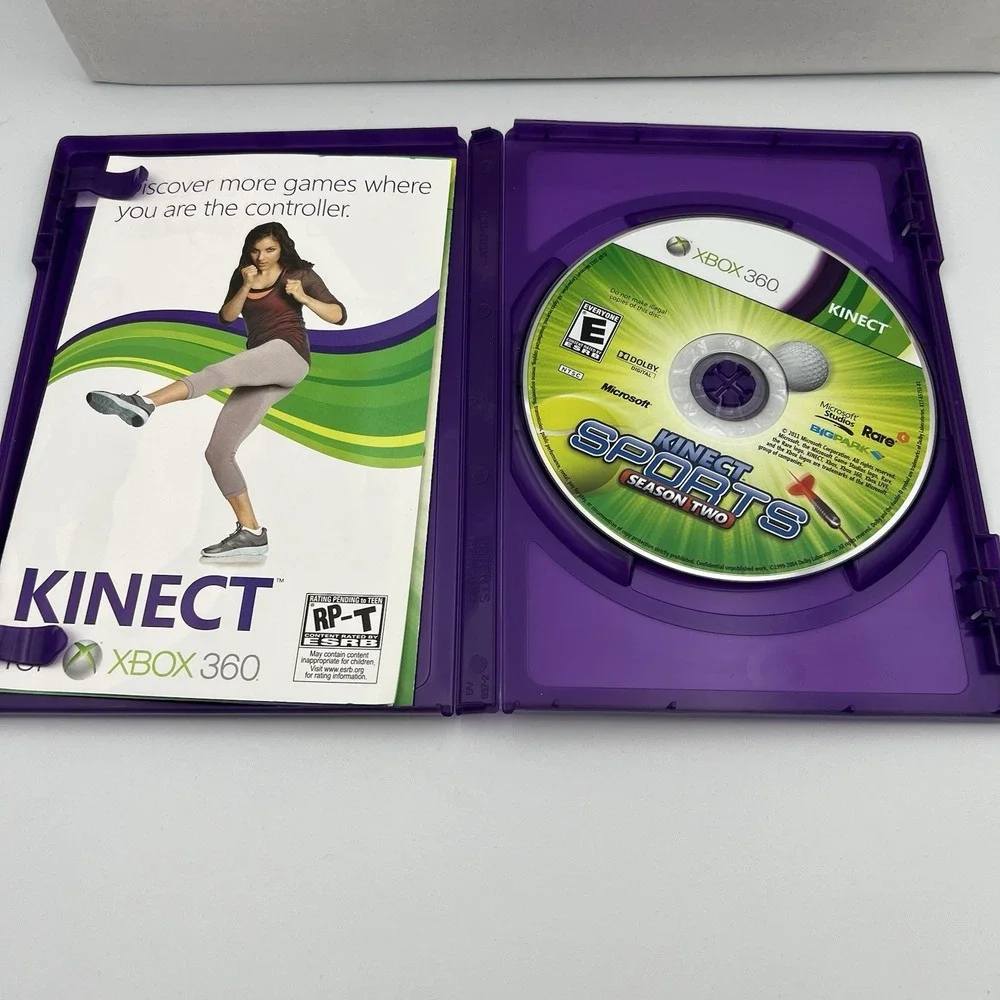 Tom Clancy's Rainbow Six Vegas &Kinect Sports Season2 Xbox 360 Lot of 2